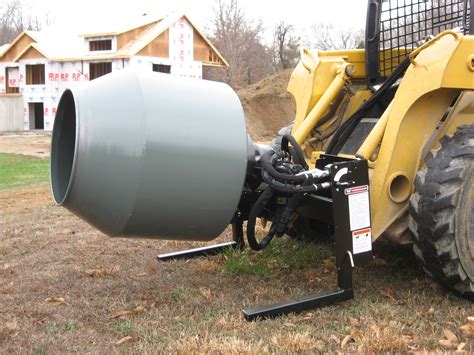 homemade cement mixer for skid steer|mortar mixer skid steer attachment.